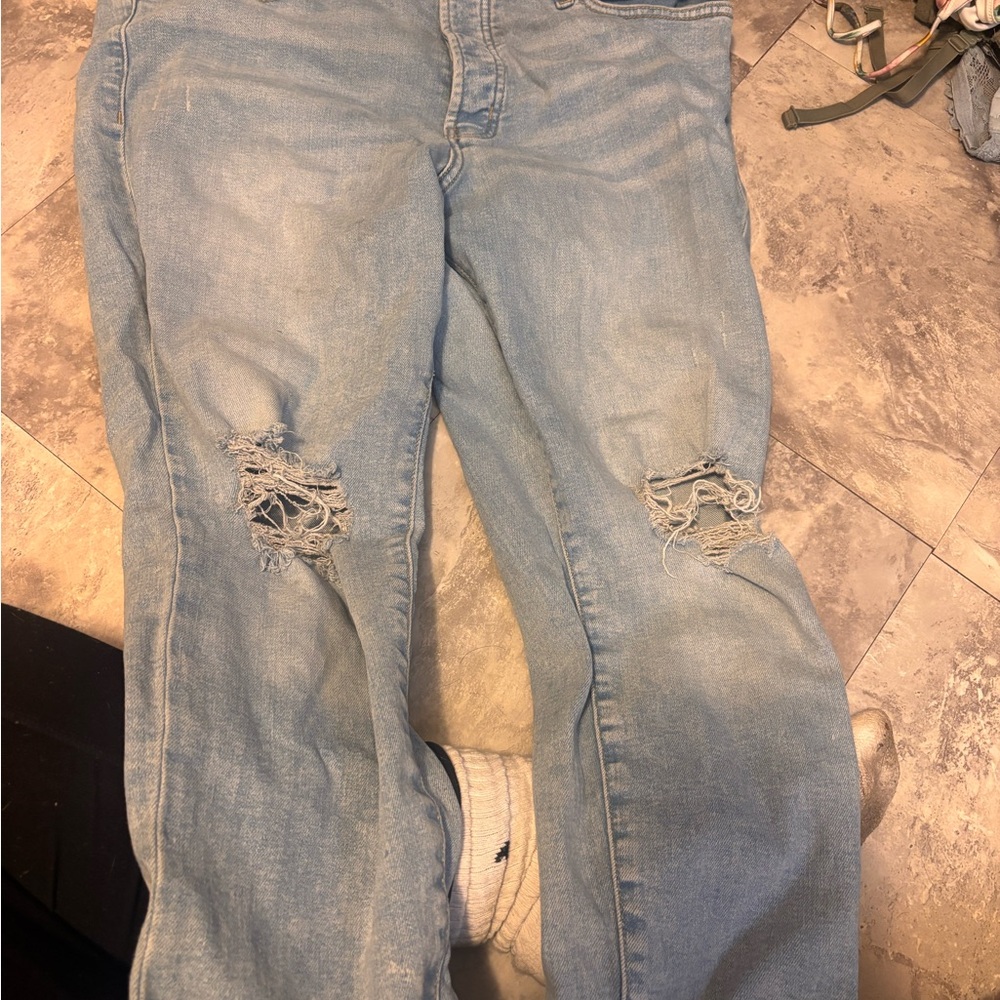 Old Navy Light Blue Straight Leg Jeans
